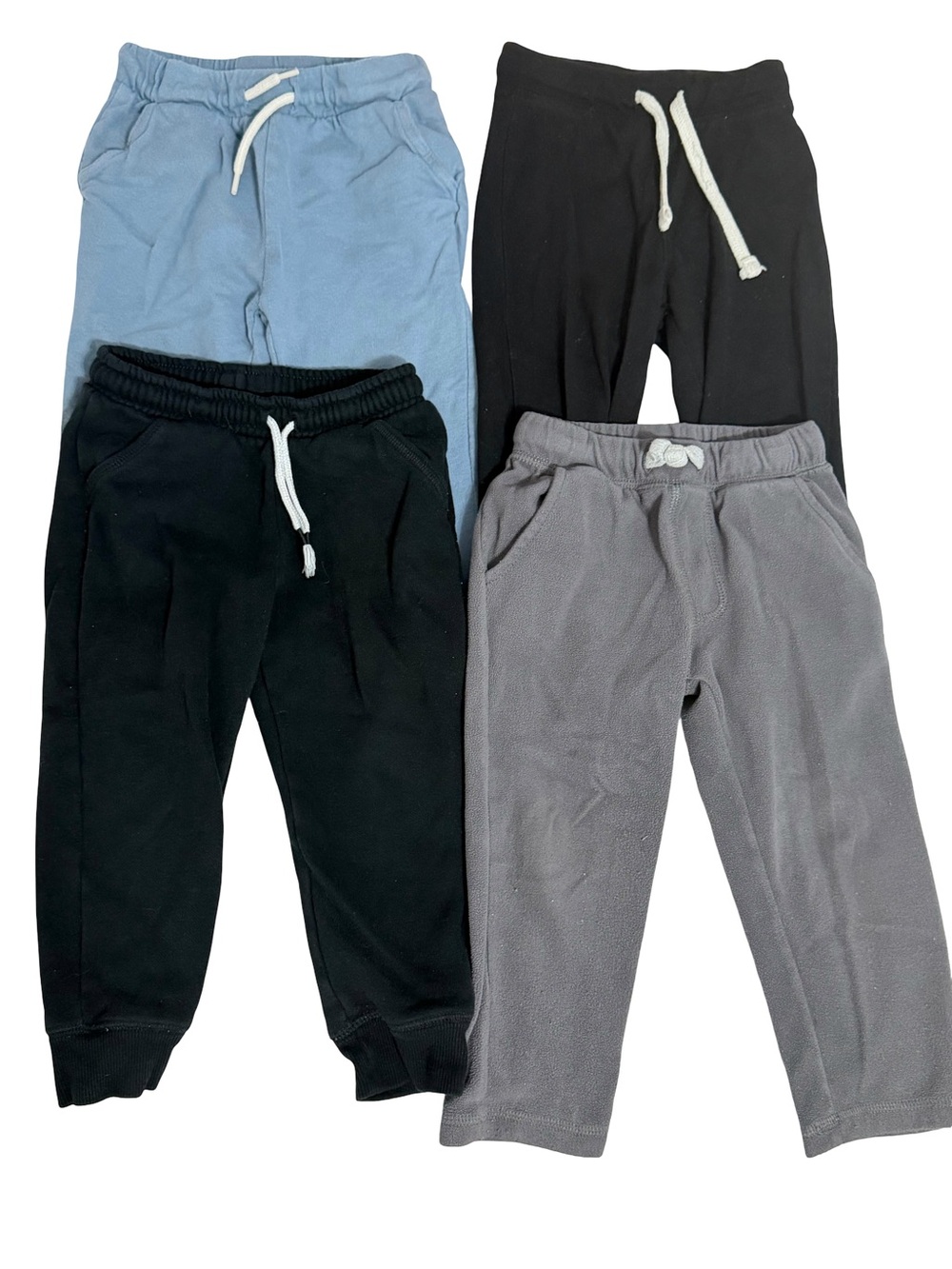 4 pack Kids Jogger Pants - Light Blue, Black, Gray